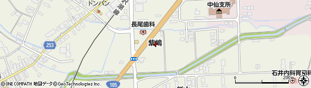 秋田県大仙市長野紫嶋周辺の地図