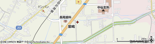 秋田県大仙市長野紫嶋33周辺の地図