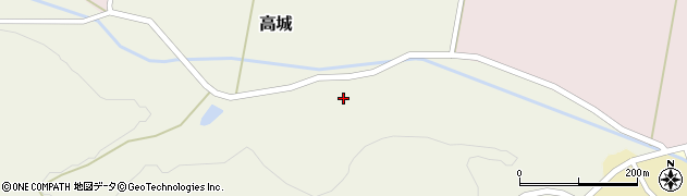 秋田県大仙市高城高城周辺の地図