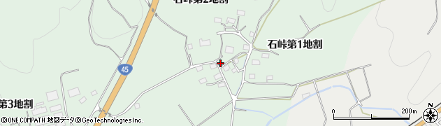 岩手県山田町（下閉伊郡）石峠（第２地割）周辺の地図