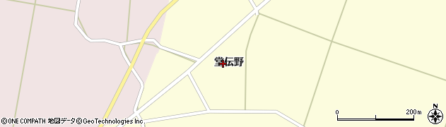 秋田県大仙市北野目（堂伝野）周辺の地図
