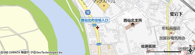秋田県大仙市刈和野（中道）周辺の地図