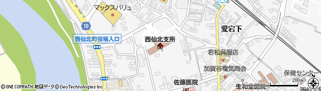 秋田銀行刈和野支店 ＡＴＭ周辺の地図