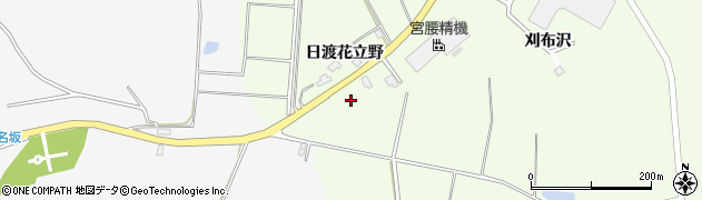 秋田県大仙市土川（日渡花立野）周辺の地図