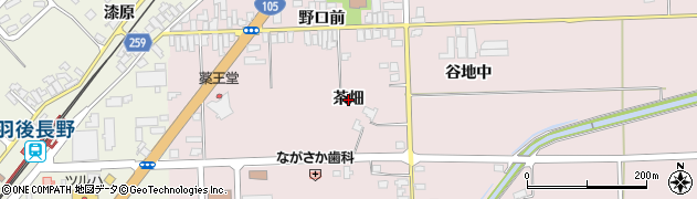 秋田県大仙市北長野（茶畑）周辺の地図