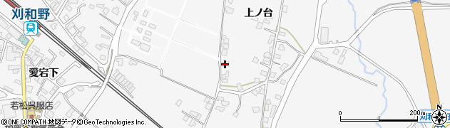 秋田県大仙市刈和野上ノ台167周辺の地図