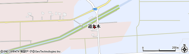 秋田県大仙市北長野道女木周辺の地図