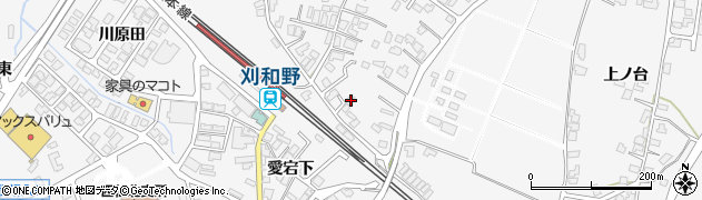 秋田県大仙市刈和野上ノ台荒屋敷15周辺の地図