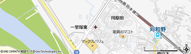 秋田県大仙市刈和野川原田12周辺の地図