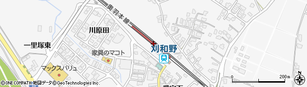 刈和野駅周辺の地図