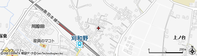 秋田県大仙市刈和野上ノ台荒屋敷54周辺の地図