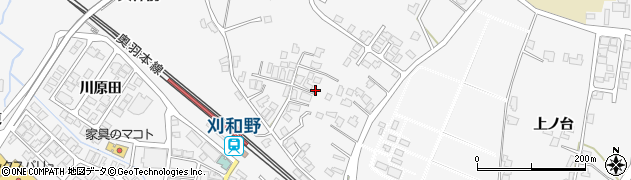 秋田県大仙市刈和野上ノ台荒屋敷53周辺の地図