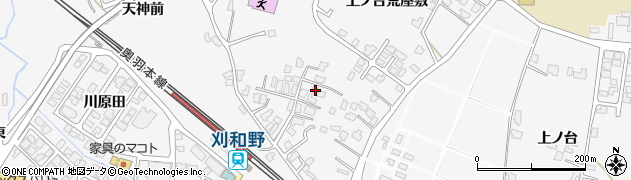 秋田県大仙市刈和野上ノ台荒屋敷51周辺の地図