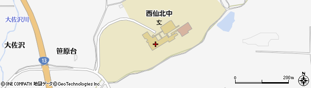 秋田県大仙市刈和野（田中蟻塚）周辺の地図