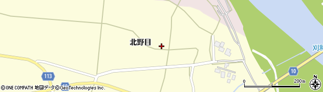 秋田県大仙市北野目大夫周辺の地図