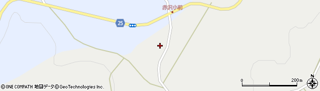 岩手県紫波町（紫波郡）赤沢（岡田）周辺の地図