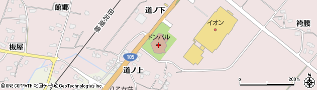 大仙市中仙市民会館　ドンパル周辺の地図