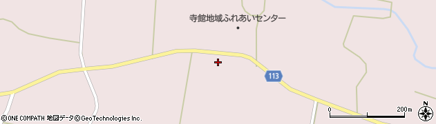 秋田県大仙市寺館八幡田周辺の地図
