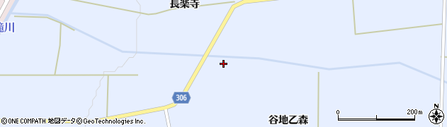 秋田県大仙市豊川谷地乙森15周辺の地図