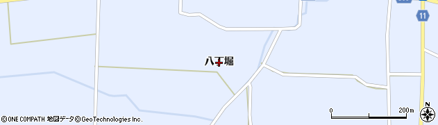 秋田県大仙市豊川（八丁堀）周辺の地図
