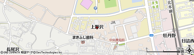 岩手県紫波町（紫波郡）桜町（上野沢）周辺の地図
