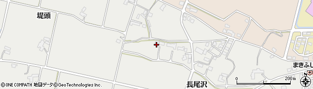岩手県紫波町（紫波郡）平沢（長尾沢）周辺の地図