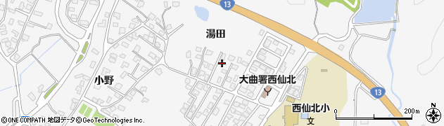 秋田県大仙市刈和野上ノ台荒屋敷6周辺の地図