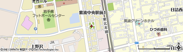 紫波中央駅前街区公園周辺の地図
