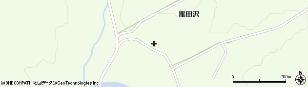 秋田県大仙市土川雁田沢40周辺の地図