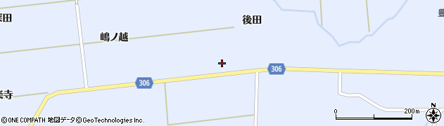 秋田県大仙市豊川白山堂周辺の地図
