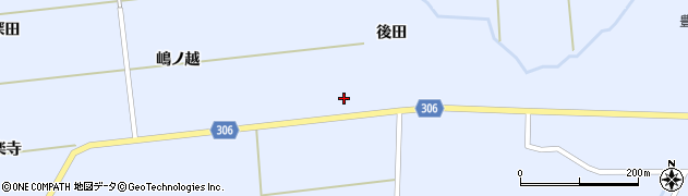 秋田県大仙市豊川（白山堂）周辺の地図