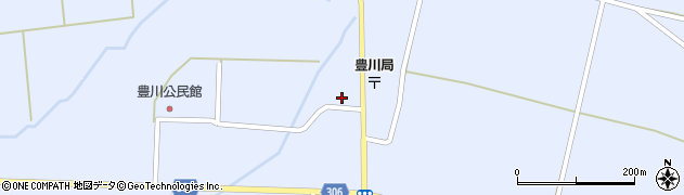 秋田県大仙市豊川街道添周辺の地図