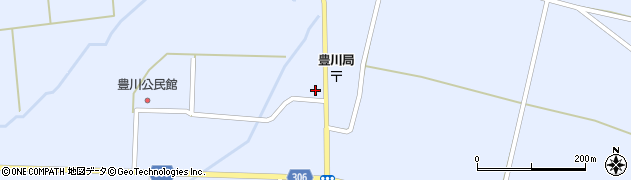 秋田県大仙市豊川街道添14周辺の地図