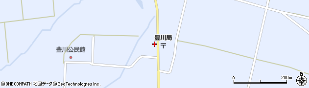 秋田県大仙市豊川街道添15周辺の地図