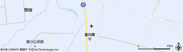 秋田県大仙市豊川八丁堀関下20周辺の地図