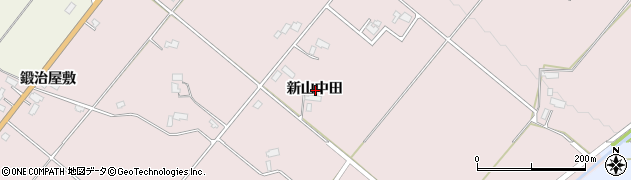 秋田県大仙市北長野新山中田周辺の地図