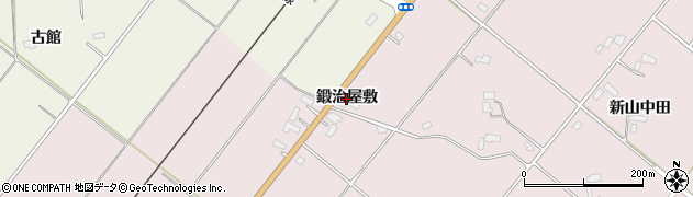 秋田県大仙市北長野（鍛治屋敷）周辺の地図