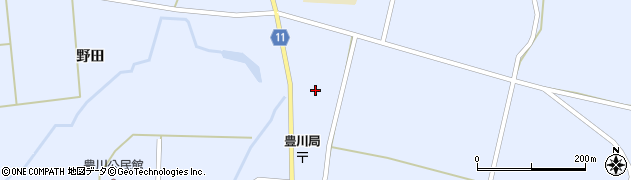 秋田県大仙市豊川八丁堀関下18周辺の地図