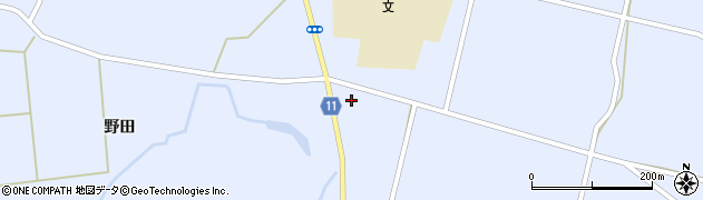 秋田県大仙市豊川八丁堀関下3周辺の地図