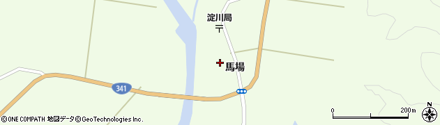 秋田県大仙市協和下淀川（馬場）周辺の地図