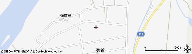 秋田県大仙市強首強首周辺の地図