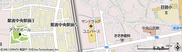 サンドラッグ紫波店周辺の地図