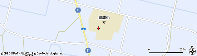 秋田県大仙市豊川（下水無）周辺の地図