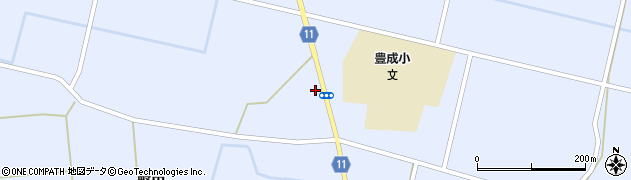 秋田県大仙市豊川猫沢周辺の地図