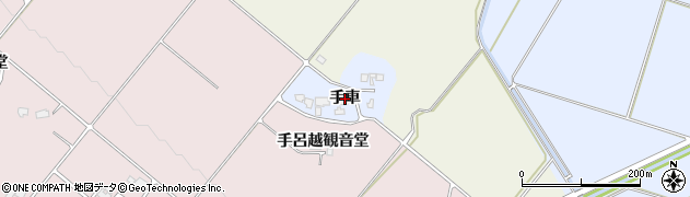 秋田県大仙市豊川（手車）周辺の地図