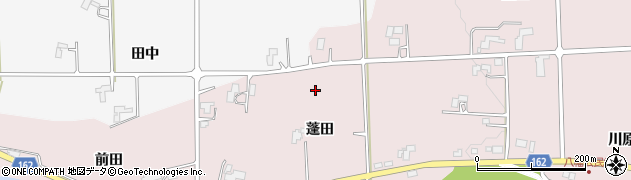 岩手県紫波町（紫波郡）上平沢（蓬田）周辺の地図