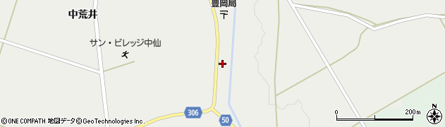 秋田県大仙市豊岡上野44周辺の地図