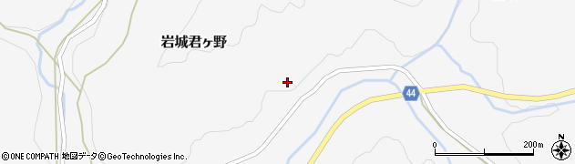 秋田県由利本荘市岩城君ヶ野（竹屋）周辺の地図