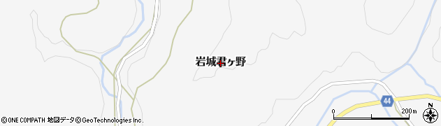 秋田県由利本荘市岩城君ヶ野周辺の地図