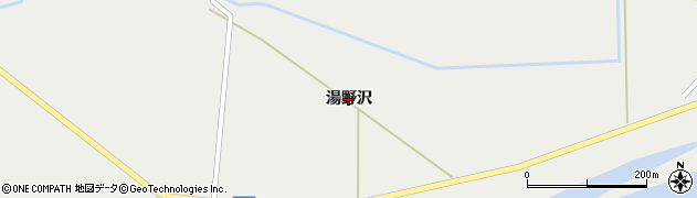 秋田県大仙市協和峰吉川（湯野沢）周辺の地図